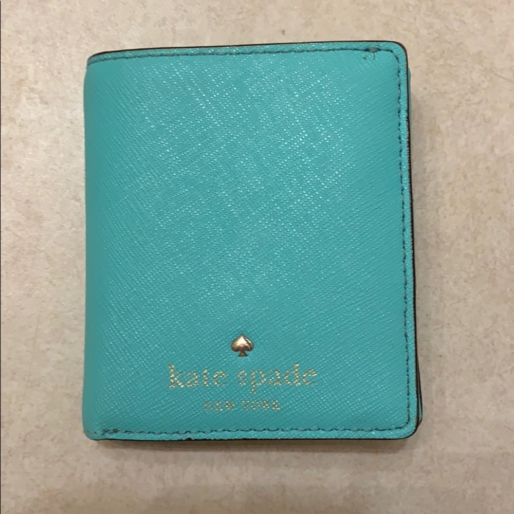 Kate Spade teal mini wallet!